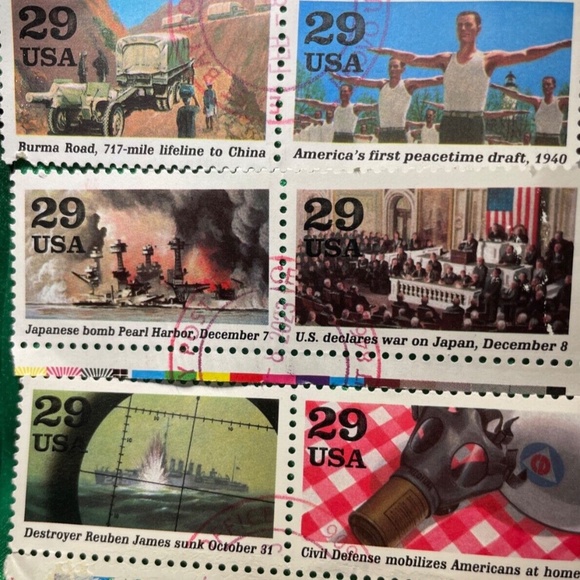 USPS Office Us Stamp 991 29c Bomb Pearl Harbor 5 More Of Ww2 Stamps Poshmark
